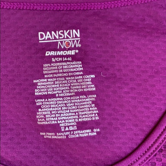 DANSKIN NOW - Plum/purple color Long Sleeve top - Picture 2 of 3